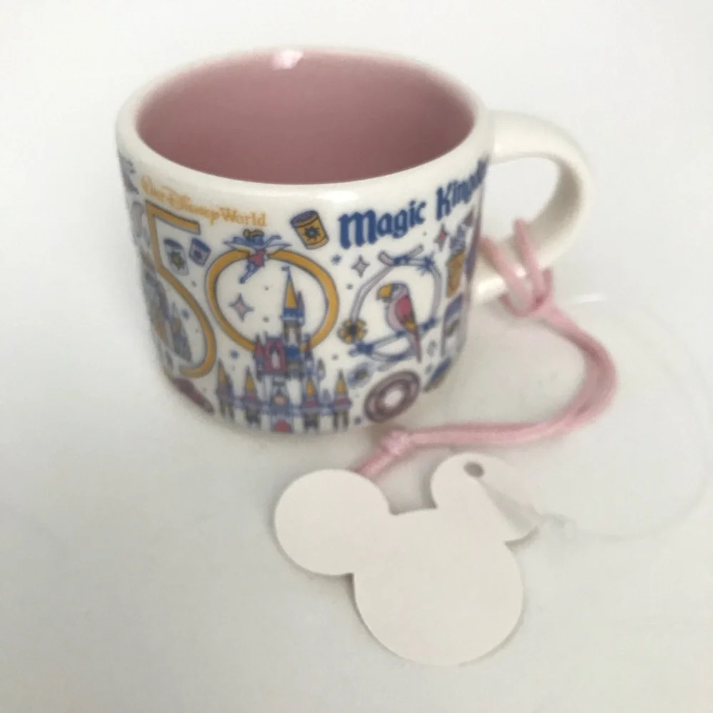 Starbucks Disney Parks 50th Magic Kingdom Been There Mug Ornament NWT - Picture 8 of 15